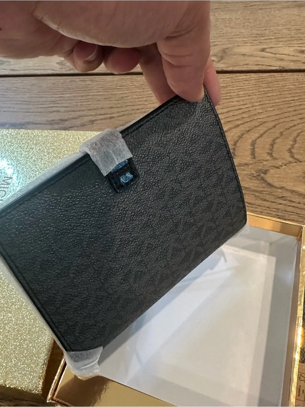 Michael Kors Jet Set Passport Case & Luggage Tag Gift Set Black NIB